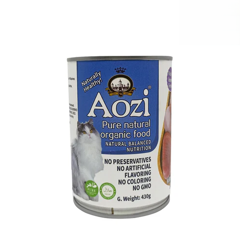 Aozi Wet Cat Food Tuna & Chicken 430g Can Front