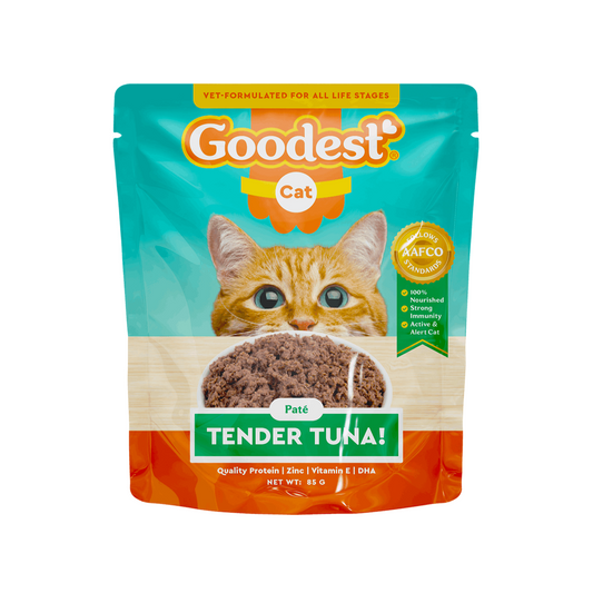 Goodest Tasty Tuna Wet Cat Food 85g Packaging