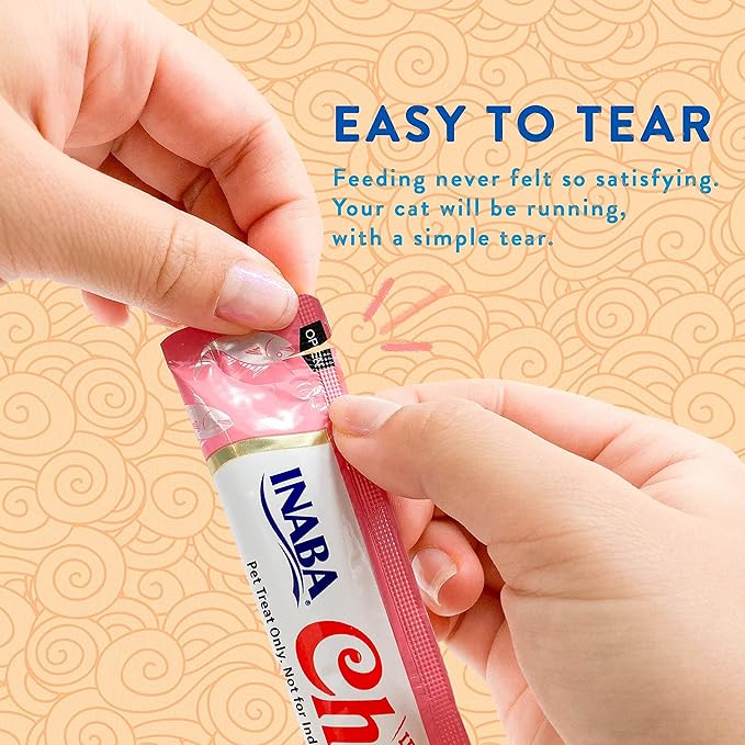 Inaba Churu Cat Treats – Tuna 14g x 4 Instructions
