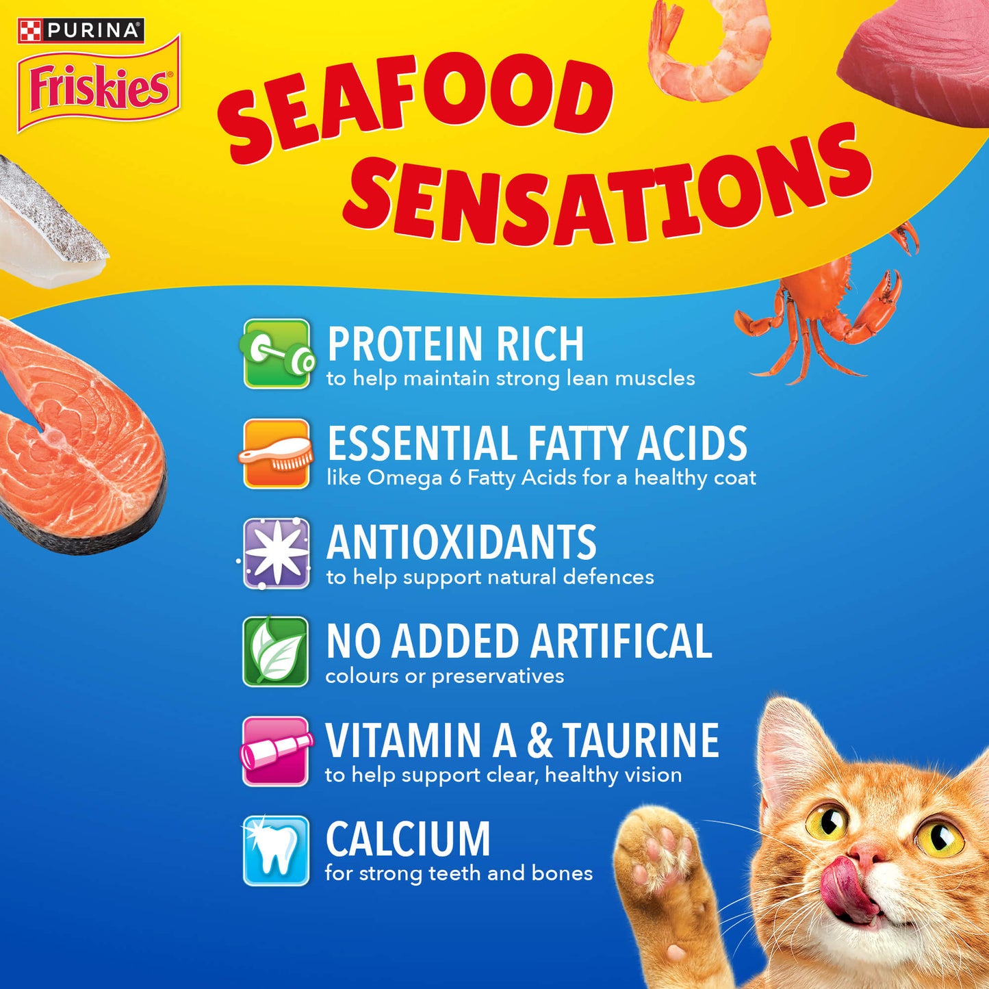 Purina Friskies Seafood Sensations Dry Cat Food List of Health Benefits