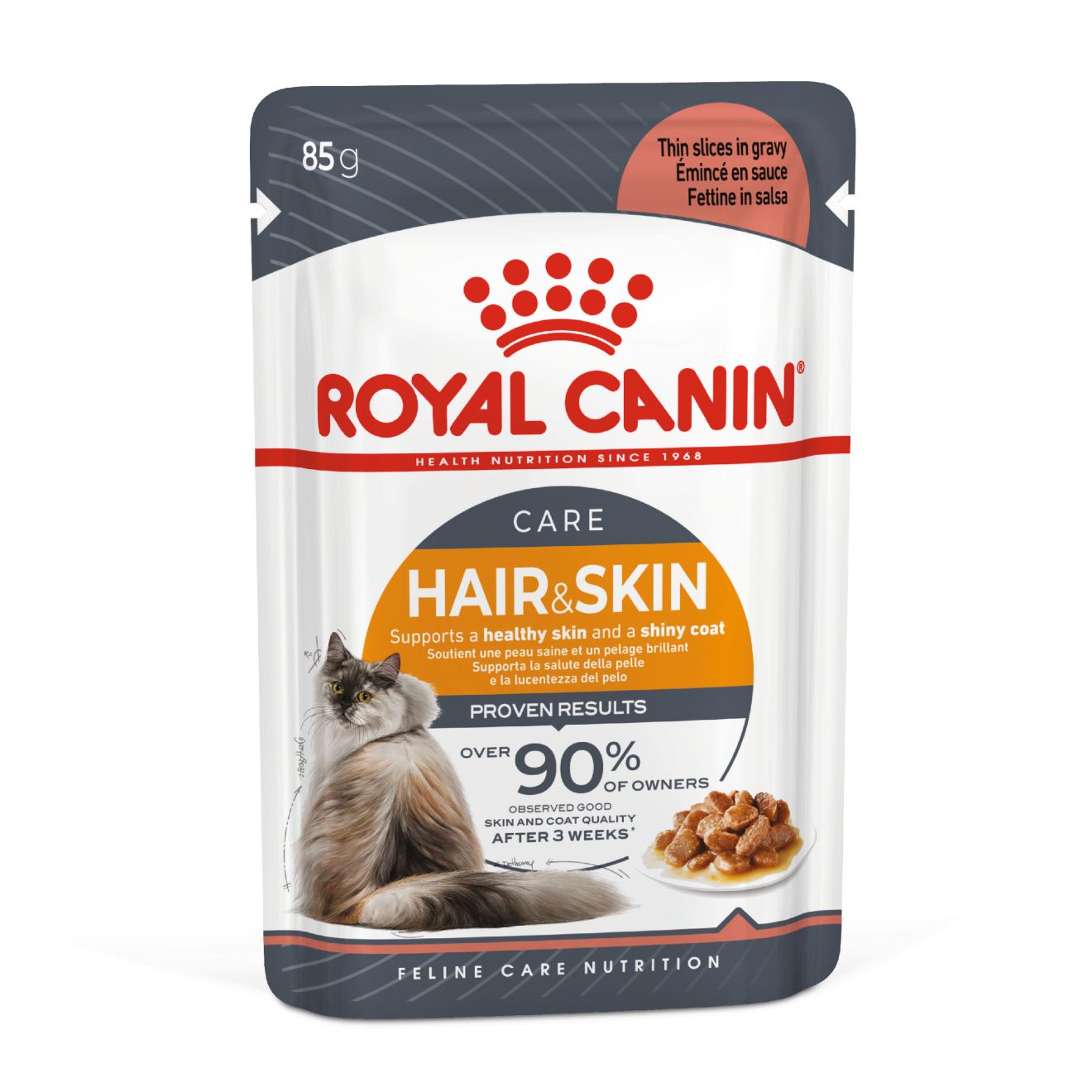 Royal Canin Hair & Skin Care Wet Cat Food 85g Bag
