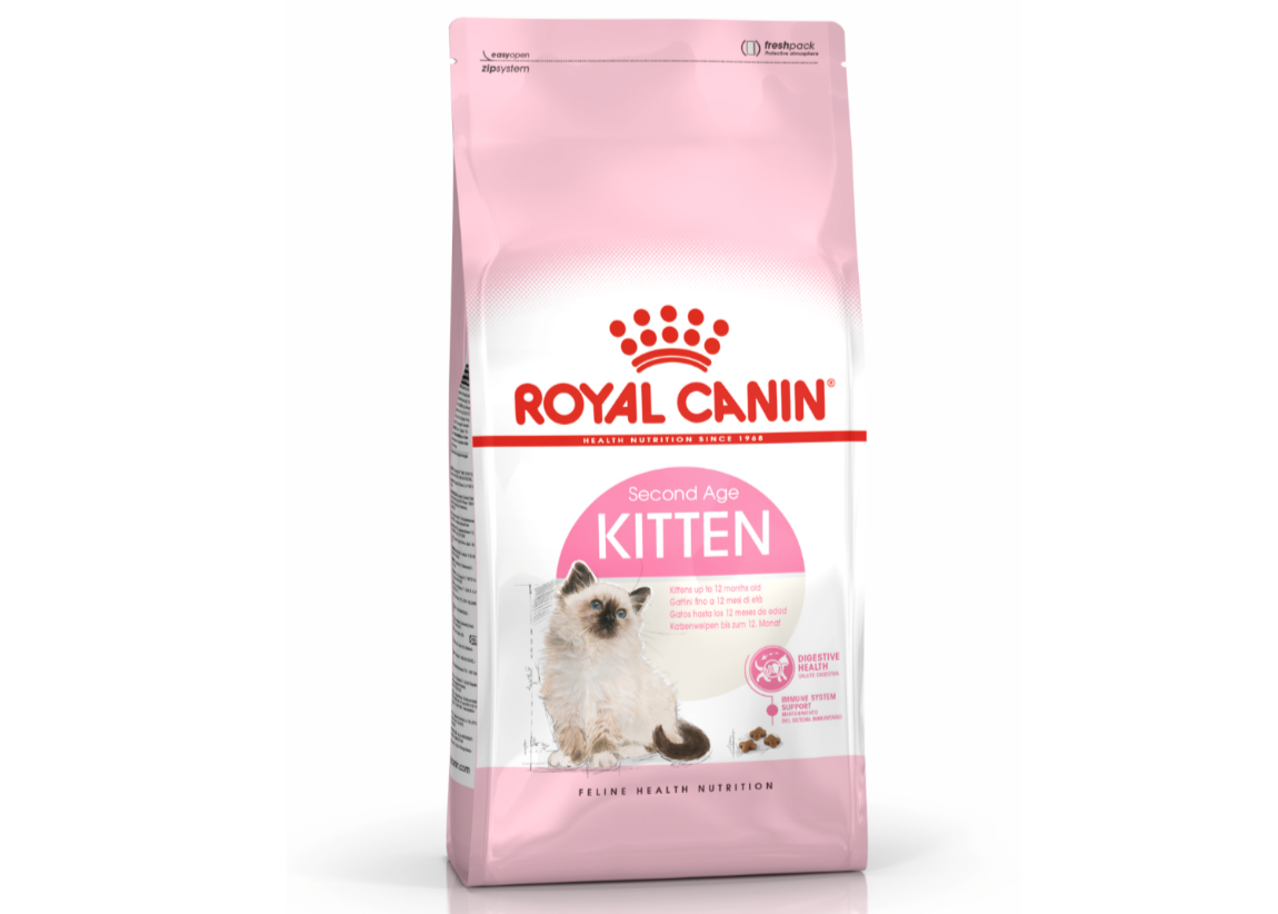 Royal Canin Kitten Dry Cat Food 2kg Front of Bag