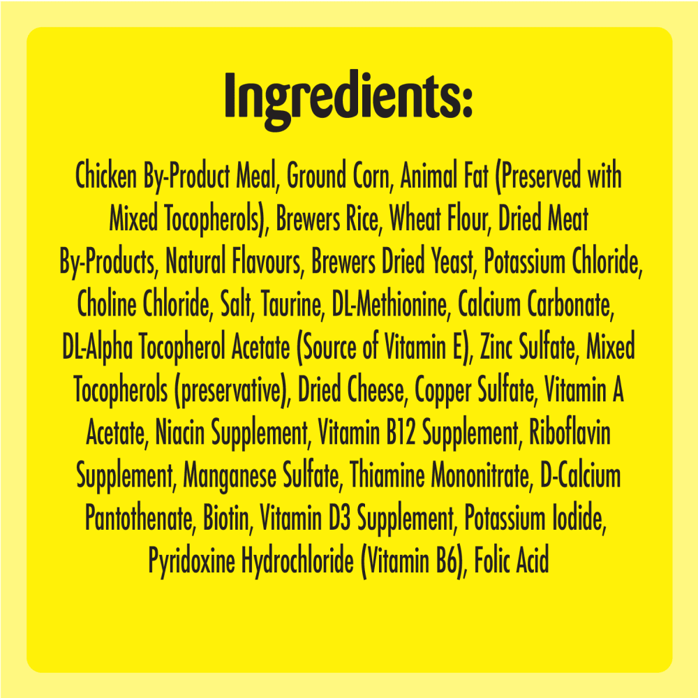 Temptations Tasty Chicken Cat Treats Ingredients