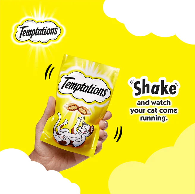 Temptations Tasty Chicken Cat Treats 75g (Crunchy Outside, Soft Inside)