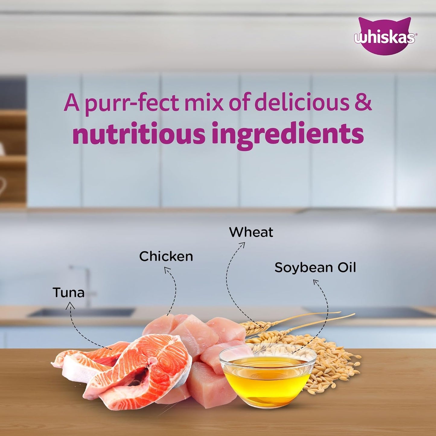 Whiskas Junior Wet Kitten Food – Mackerel Flavor in Jelly 80g Ingredients