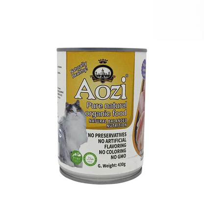 Aozi Wet Cat Food – Chicken Flavor 430g can front