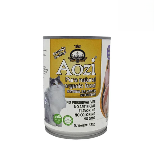 Aozi Wet Cat Food – Chicken Flavor 430g can front