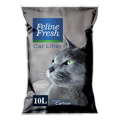 Feline Fresh Cat Litter Activated Carbon 10L Front of Pack