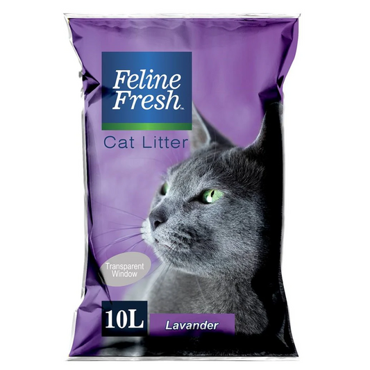 Feline Fresh Cat Litter Lavender 10L Front of Pack