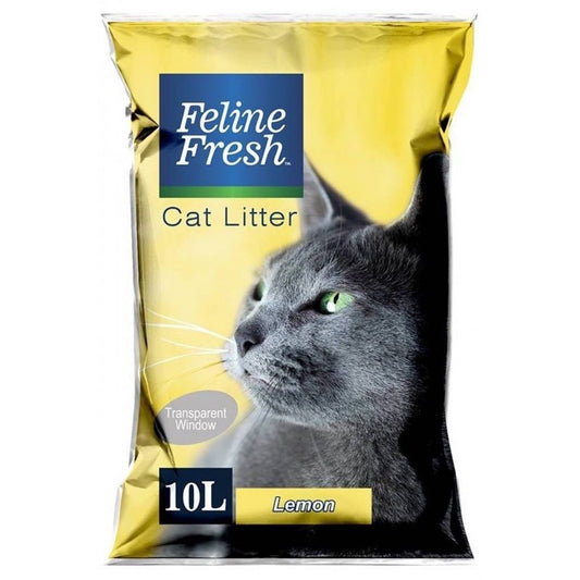 Feline Fresh Cat Litter Lemon 10L Front of Pack