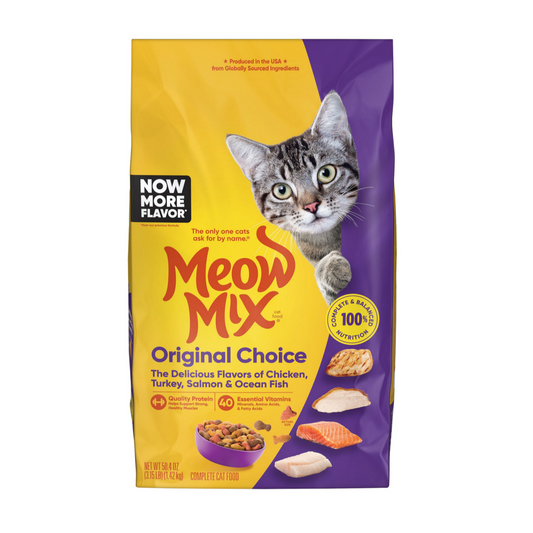 Meow Mix Original Choice Dry Cat Food 1.43kg Front