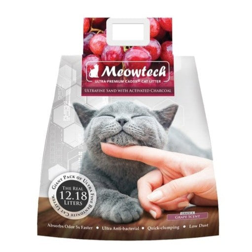 Meowtech Ultra Premium Cat Litter Grape 12.18L Front of Pack