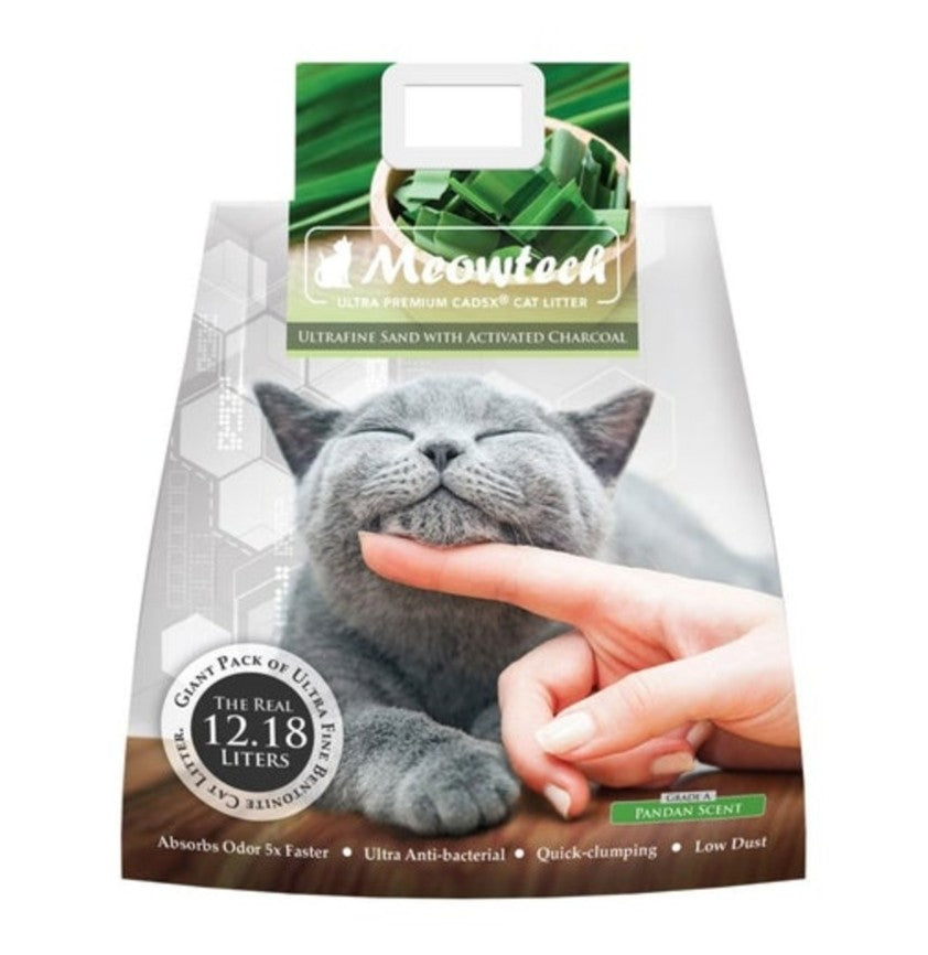 Meowtech Ultra Premium Cat Litter Pandan 12.18L Front of Pack