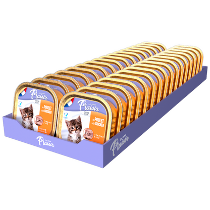 Plaisir Wet Kitten Food Terrine with Chicken & Milk Box