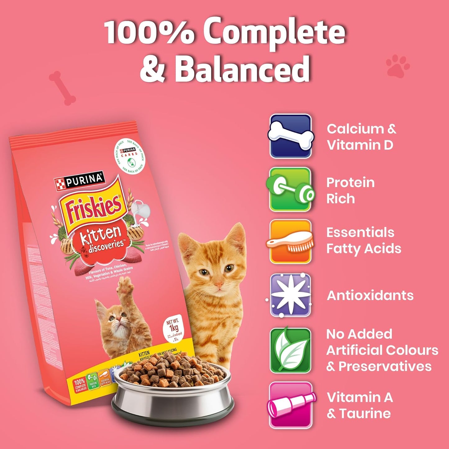 Purina Kitten Discoveries Dry Cat Food List of Benefits