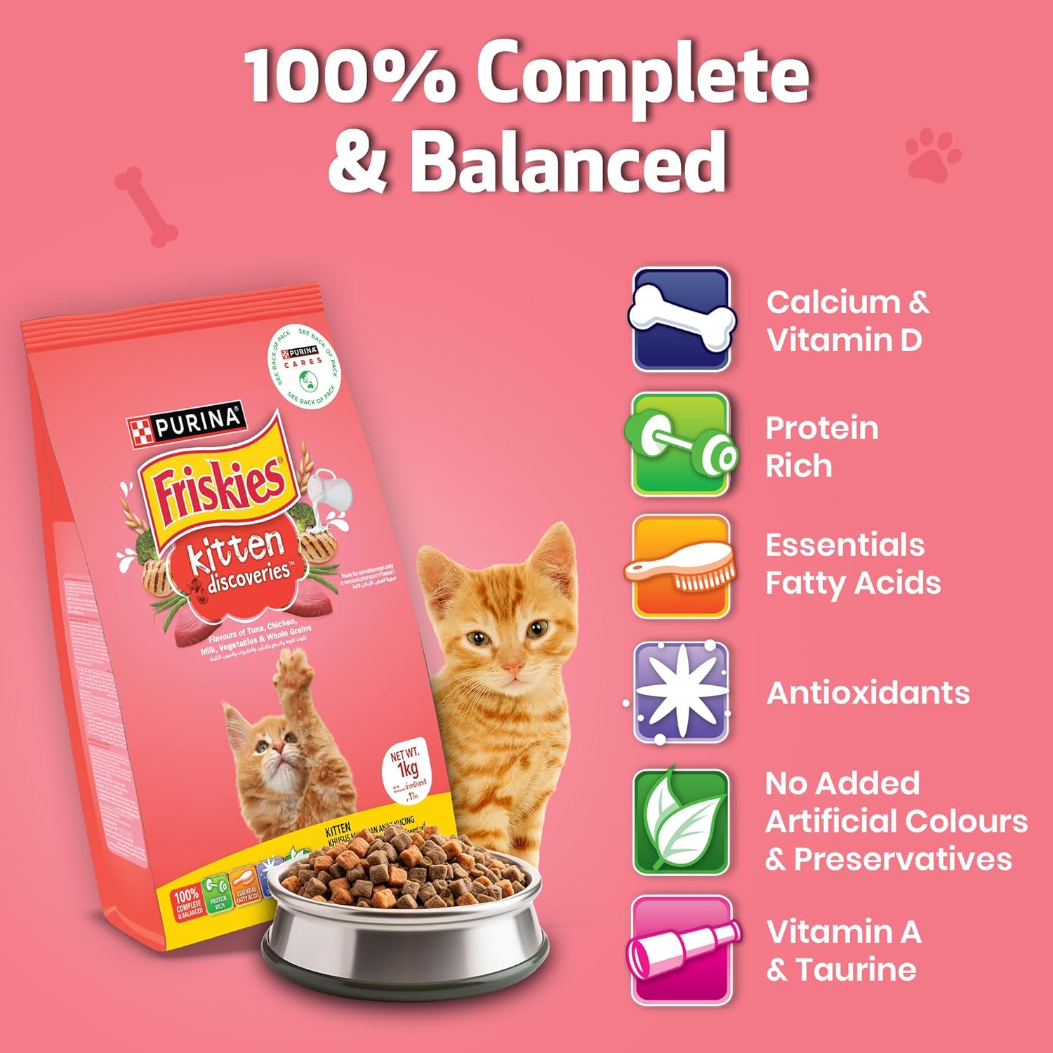 Purina Kitten Discoveries Dry Cat Food List of Benefits