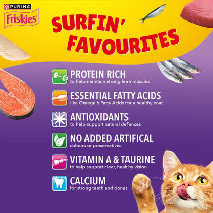 Purina Friskies Surfin’ Favorites Dry Cat Food List of Benefits