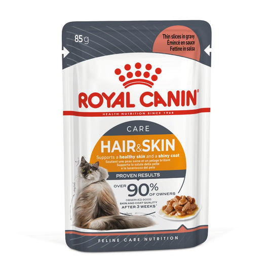 Royal Canin Hair & Skin Care Wet Cat Food 85g Bag
