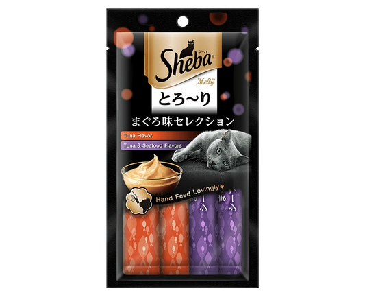 Sheba Treat Sticks – Tuna & Seafood 48g Front