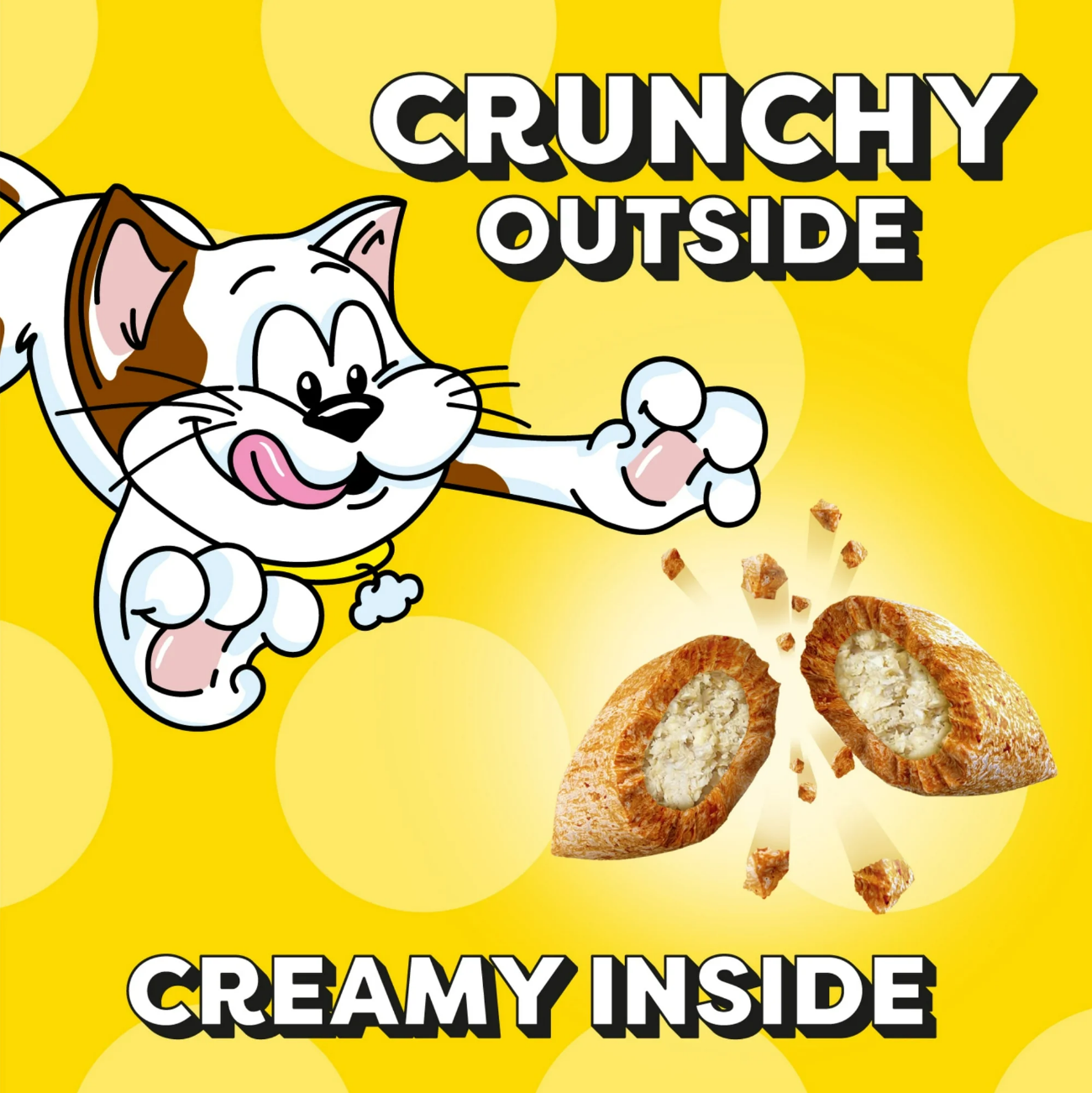 Temptations MixUps Tuna, Salmon, and Shrimp Cat Treats 75g Crunchy and Creamy