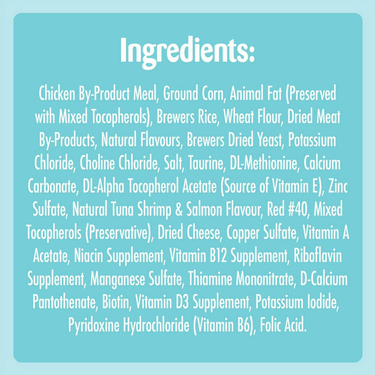 Temptations MixUps Crunchy and Creamy Ingredients