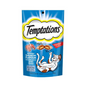 Temptations Savoury Salmon Cat Treats 75g Front of Bag