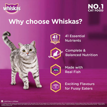 Whiskas Tasty Mix Chicken with Tuna & Carrot in Gravy 70g Why Choose Whiskas